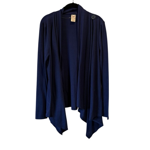 ✨ Faded Glory One-Button Wrap Sweater | Asymmetrical Hem ✨ - Picture 5 of 5